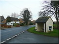 Bus shelter in the centre of Stoke Orchard