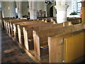 Pews within St Andrew