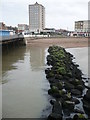 A large tower block dominating the skyline in Herne Bay, opposite the pier