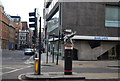 City of London plinth, Moorgate, Ropemaker St junction