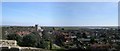 Orford village panorama, including church, from the castle