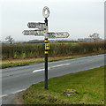 Signpost at Long Common, Shropshire