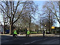 Cyclists at Fortune Green