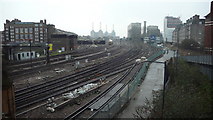 TQ2878 : Railway tracks  Victoria Station London SW1 by Paul Leonard