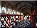 Old covered footbridge, St Austell railway station