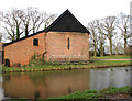 Brick barn at Moor Hall Farm