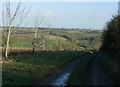 2009 : Track and footpath off Euridge Lane