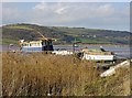 Boats on the Teifi estuary near Waungelod, Y Ferwig