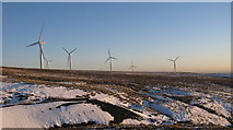 SD8318 : Scout Moor Wind Farm in Winter by Paul Anderson