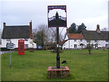 TM2885 : Homersfield Village Sign by Geographer