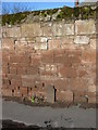 Cast Iron marker and wall by Parkgate Road