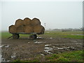 Bales on a trailer