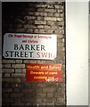 Street sign Barker Street