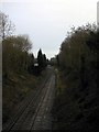 The railway line through Walmley