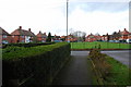 Ashworth Close, Sunday lunchtime, looking West