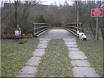 SD8022 : Bridge over the River Irwell at New Hall Hey by Robert Wade