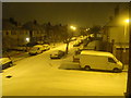 TQ4388 : Snow at night by Robert Lamb