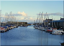 NJ2371 : Lossiemouth Harbour by Ann Harrison