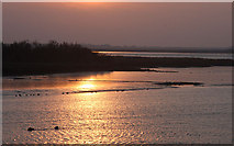 TM0619 : Sunset at Alresford Creek by Bob Jones