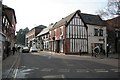 Road junction and old buildings