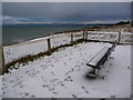 Bournemouth: bench and snowy outlook