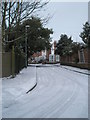 A snowy Wymering Manor Close