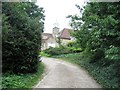 Approaching the houses