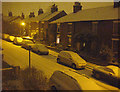 Night-time snow scene in Roman Road (1) ...