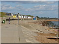 Beach huts and sea defences, Old Felixstowe