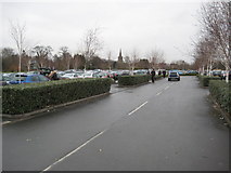 SO9267 : Car park, Webbs of Wychbold by Philip Halling