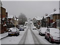 Winton: snow in Muscliffe Road