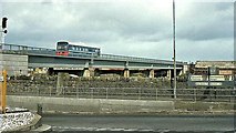 J3474 : Railbus, Belfast by Albert Bridge