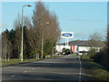 Approach road to the Ford Engine Plant, Waterton Industrial Estate, Bridgend