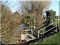 Sluice gate beside the Ewenny, Waterton Industrial Estate, Bridgend