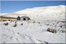 NT2724 : Winter farmland at Dryhope by Walter Baxter