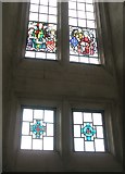 SU9850 : Stained glass windows on the south wall of Guildford Cathedral (4) by Basher Eyre