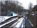 Train in Gilfach Fargoed Station