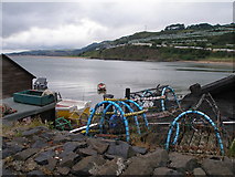 NT2686 : Lobster creels at Pettycur Harbour by Colin Kerr
