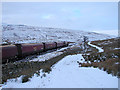 SD7580 : An empty coal train heads north on the Settle & Carlisle Railway by John Lucas