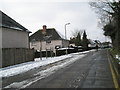 Approaching the junction of Old Court Road with Alresford Road