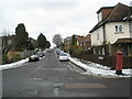 Looking up Annandale Road from Wodeland Avenue