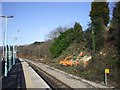 Clearing the trackside, Rogerstone Station