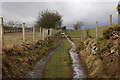 Public footpath towards Y Felin Fach