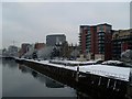 Snowy north bank of the Clyde