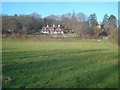 Water meadow and house near the A4104