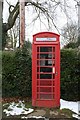 Phone box by the hall