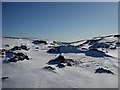 NN5625 : Snow covered peat hags above Glen Ogle by Gordon Morrison