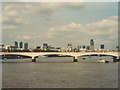 TQ3080 : Waterloo Bridge and City Skyline, 1981 by Keith Edkins