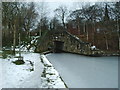 Bridge which carries the B6175 over the Huddersfield Narrow Canal