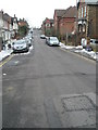 Looking down Wherwell Road towards the A31